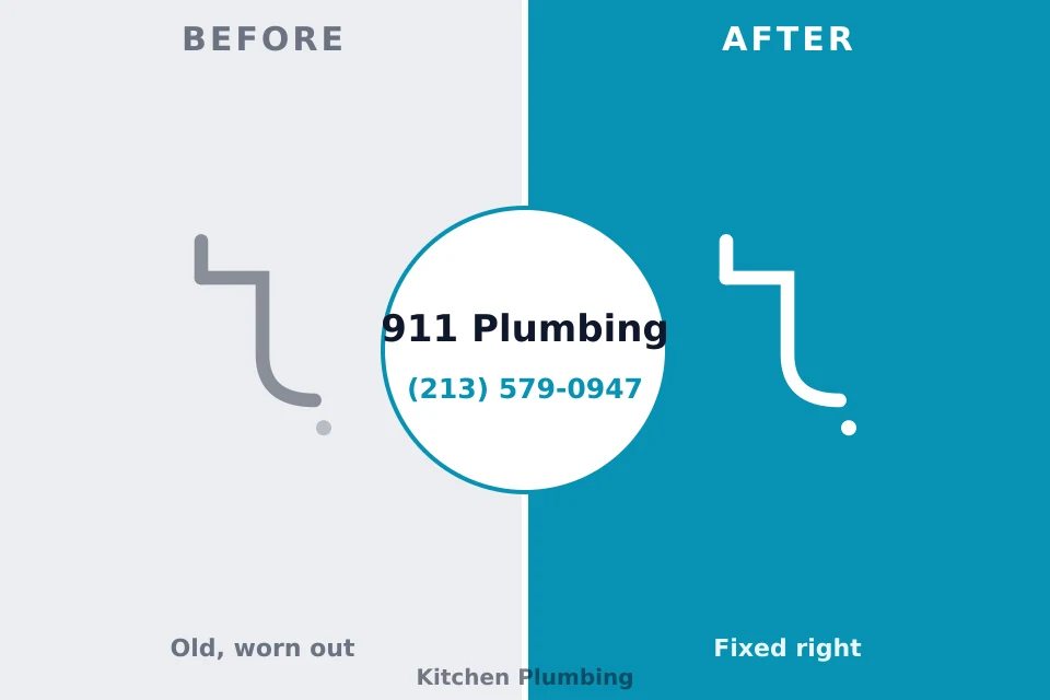 Before and after: plumbing repair Pleasantville, NY
